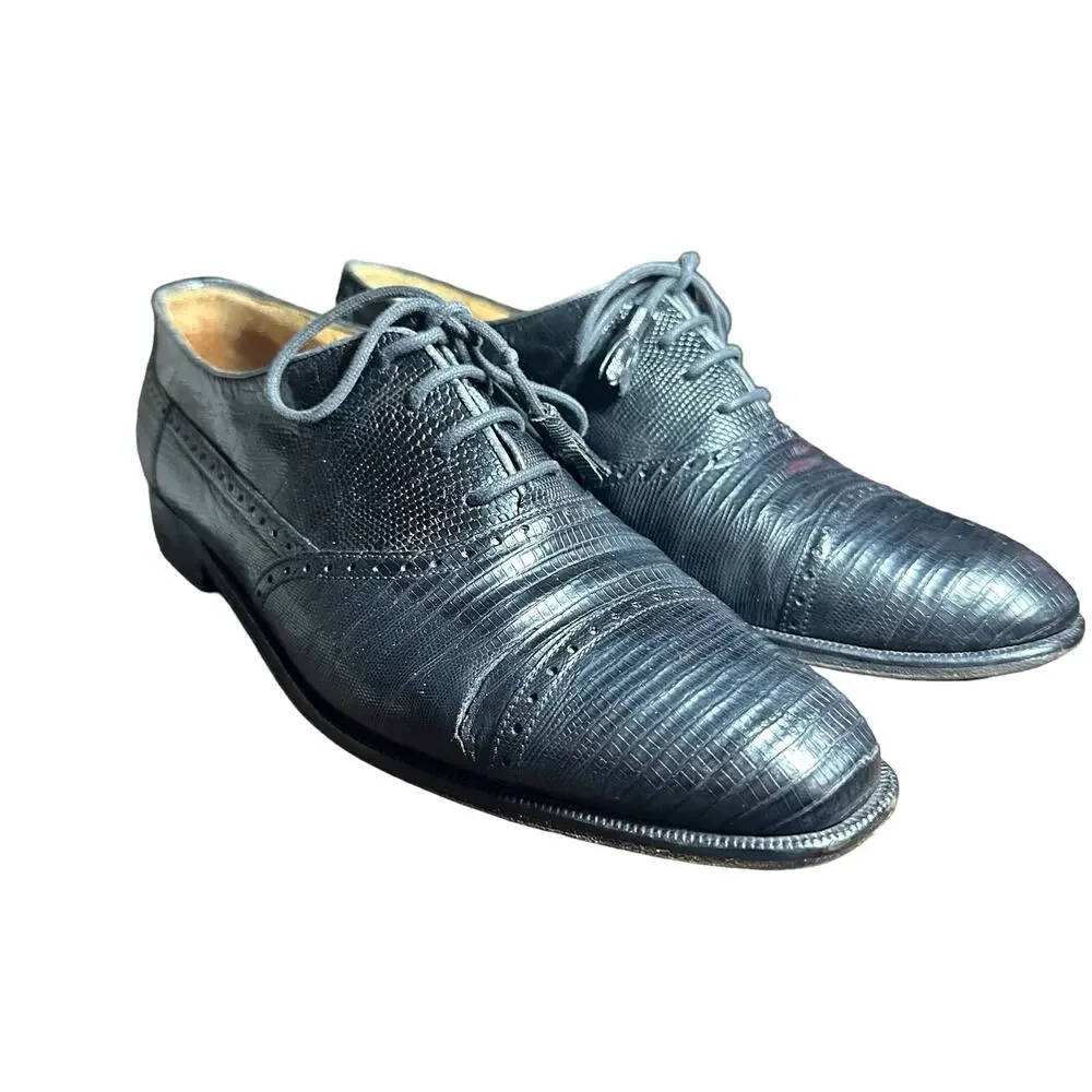 Monticelli Leather Oxford Dress Shoes - Size 9.5